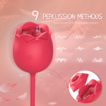 Immortal Flower 9- Sucking Rose Love Egg Vibrator Sex Toy for Women