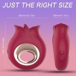 French kiss-Tongue Licking Rosevibrator Sextoy For Women